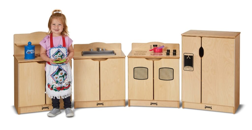 jonti craft dramatic pretend play toddler gourmet kitchen refrigerator by jonti craft 6420362494019