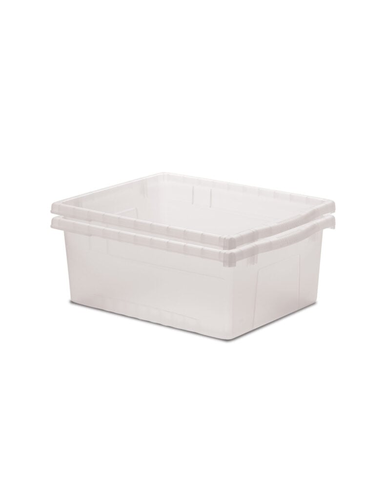 W T168 C2 Set of 2 Clear Large Open Tubs scaled 1